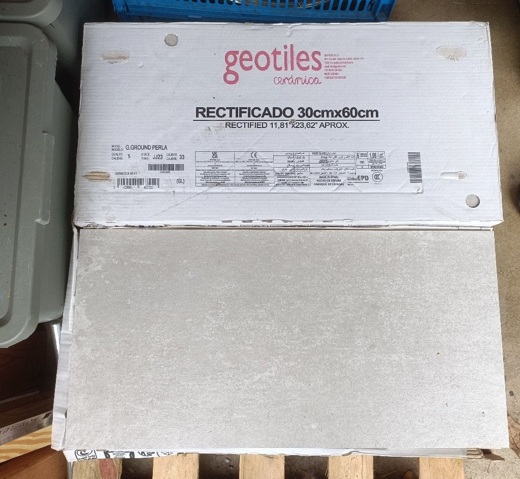 Sanitairtegels WC Badkamer enzv. Geotiles 30 x 60 cm, Ophalen, Wandtegels, Nieuw, Minder dan 5 m²