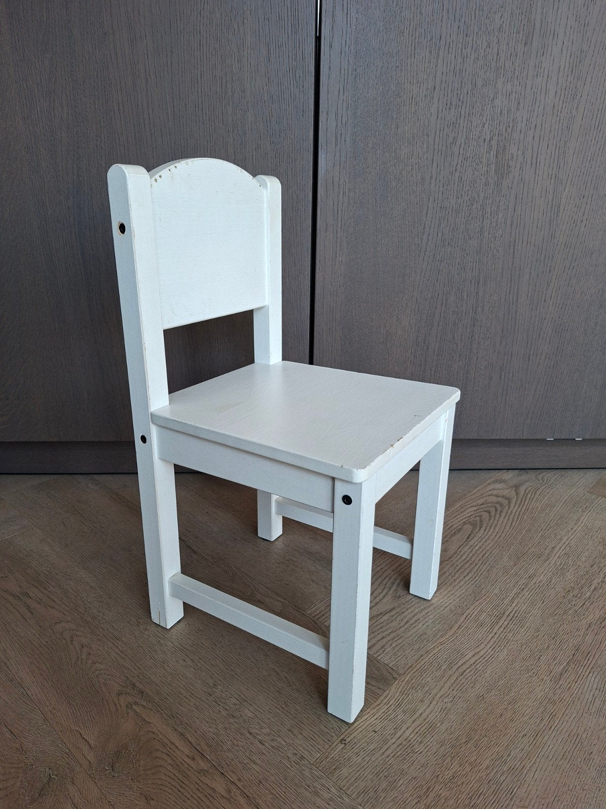 Witte houten Sundvuk Ikea kinderstoel, Ophalen of Verzenden, Gebruikt, Overige typen