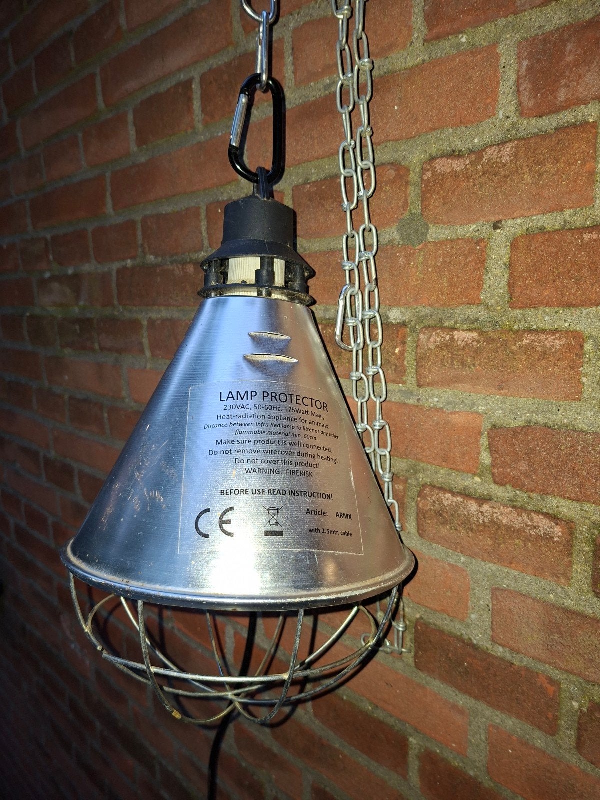 warmtelamp 2 maal, dierenlamp, biggenlamp, Ophalen, Zo goed als nieuw