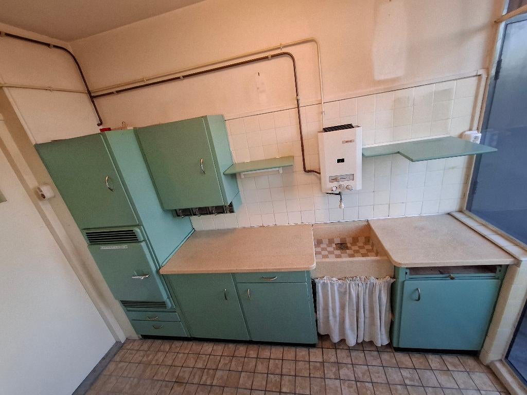 Bruynzeel keuken, origineel Piet Zwart jaren '50, Huis en Inrichting, Keuken | Complete keukens, Ophalen, Gebruikt, Graniet of Steen