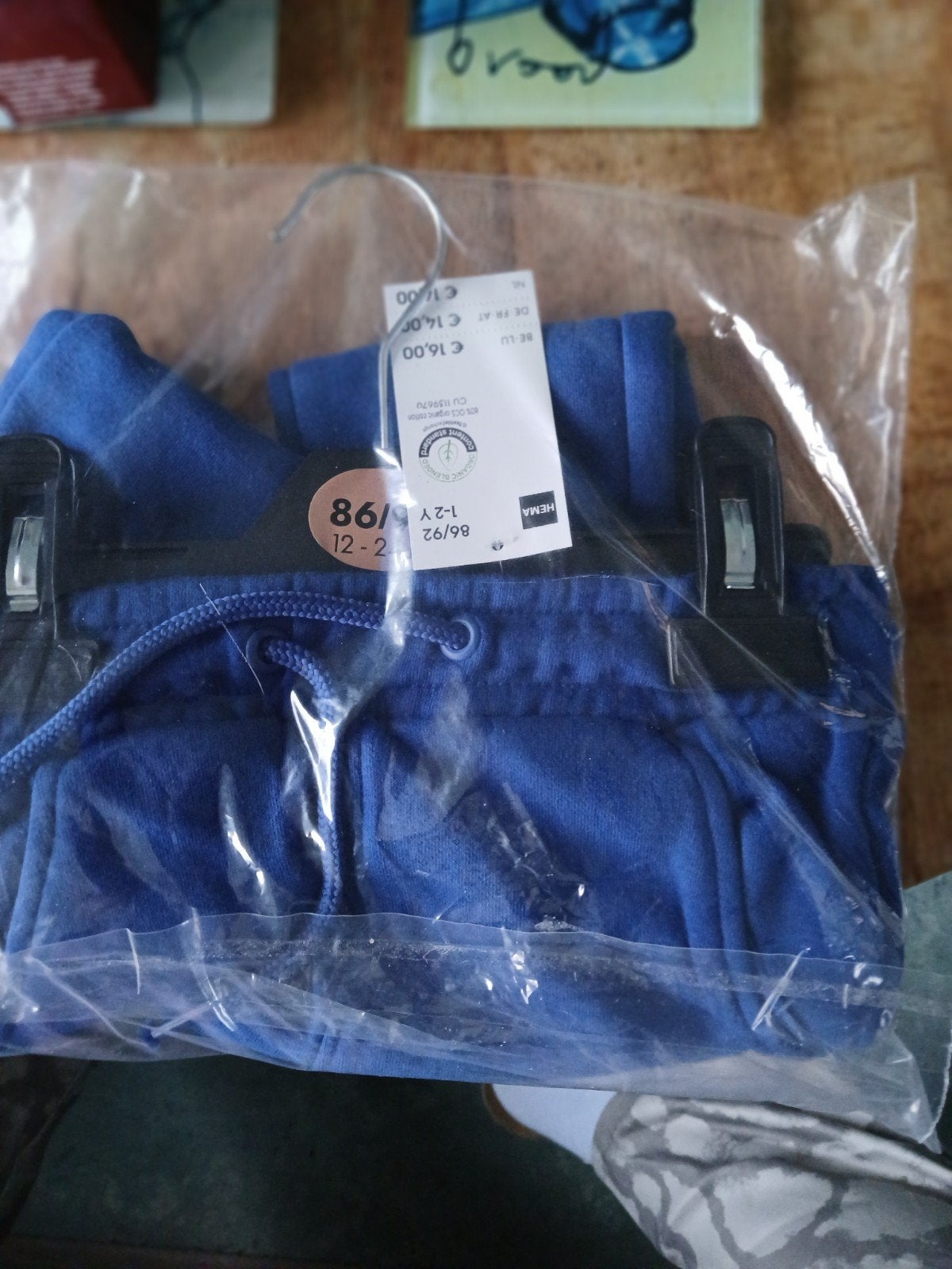 Blauwe sweatbbroek. Maat 86/ 92., Broekje, Jongetje of Meisje, Nieuw, Ophalen of Verzenden