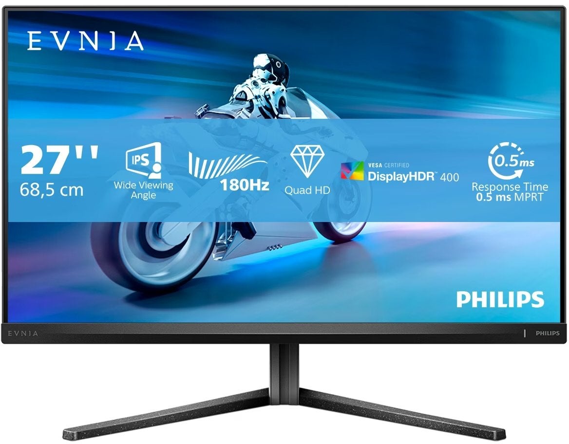 Philips Evnia 27M2N5500 27" QHD 180Hz Gaming Monitor, Computers en Software, Gaming, IPS, In hoogte verstelbaar, Zo goed als nieuw