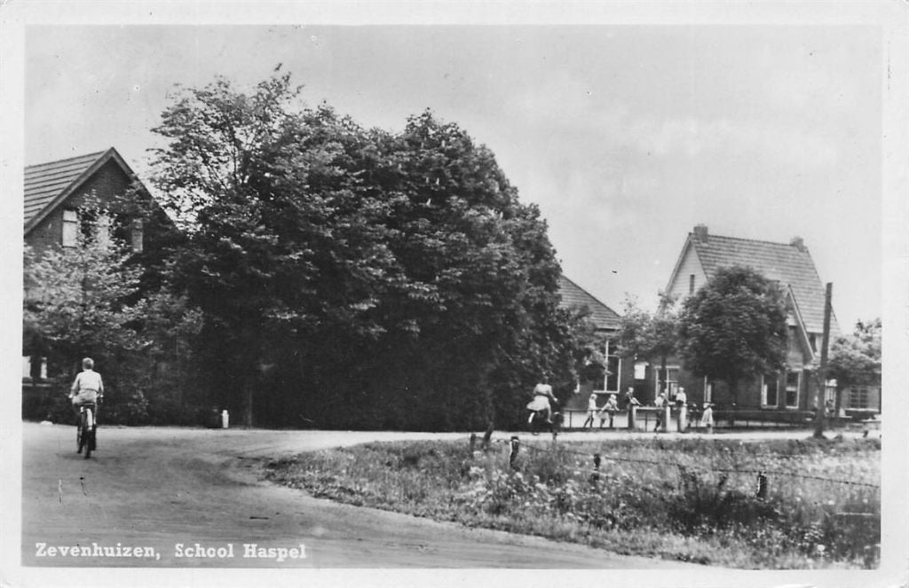 702-389-025 Zevenhuizen School Haspel, Verzenden, Voor 1920, Groningen