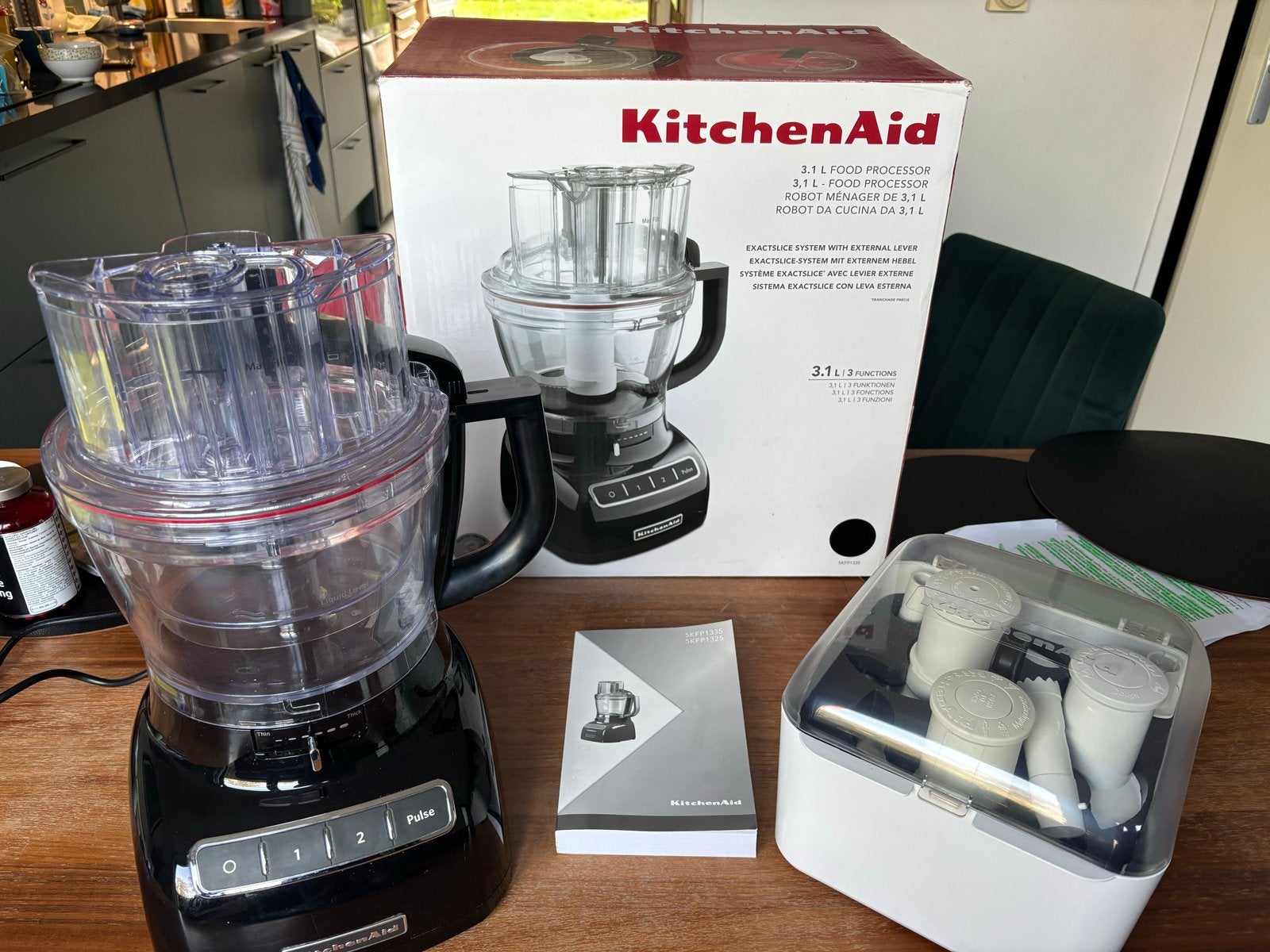KitchenAid 3.1L Food Processor - Compleet, Ophalen, Kunststof, Zwart, Overige typen