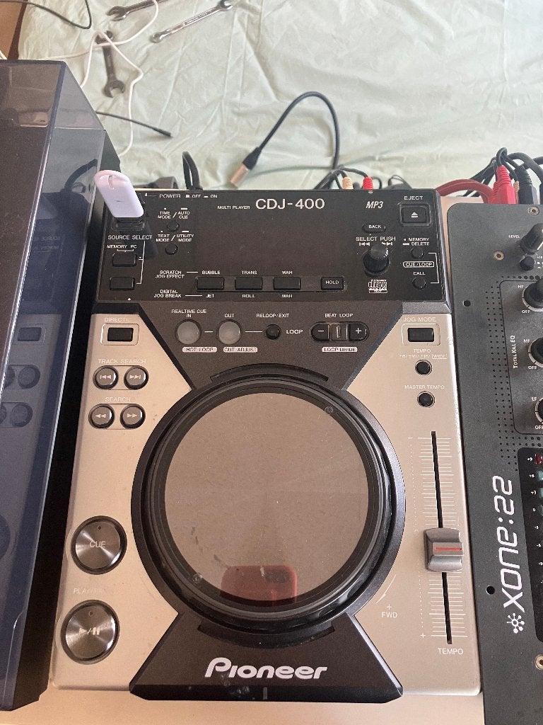 2x Pioneer CDJ400 digital CD decks/spelers + cases, Ophalen, Gebruikt, Draaitafel, Pioneer