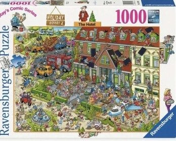 Ravensburger - Holiday Resort 2, The Hotel - 1000 stukjes, Hobby en Vrije tijd, Denksport en Puzzels, Ophalen of Verzenden, 500 t/m 1500 stukjes