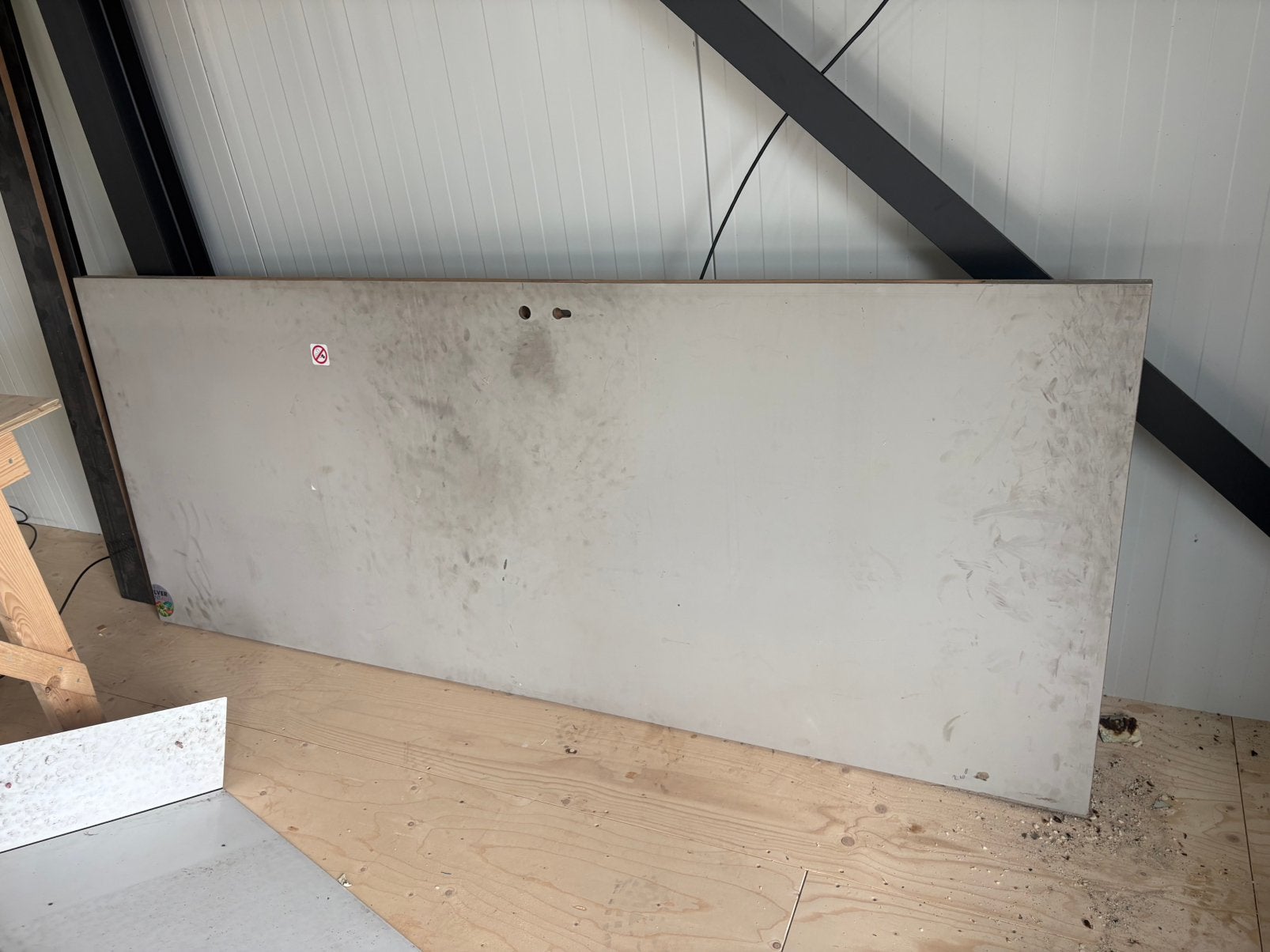 Massieve deur met 3 puntsluiting 93 x 230, Ophalen, Gebruikt, 80 tot 100 cm, 215 cm of meer