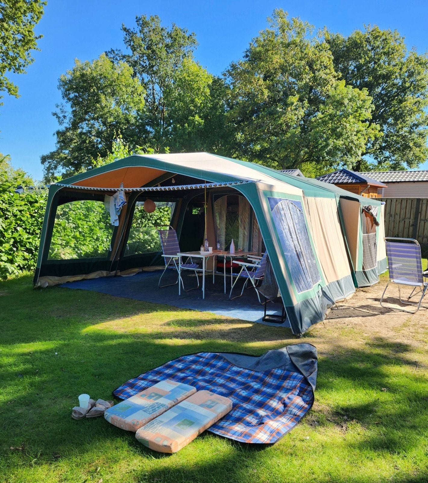 Cabanon Jupiter Vouwwagen (2009), Caravans en Kamperen, Ophalen, Meerkleurig, Cabanon, Aanwezig