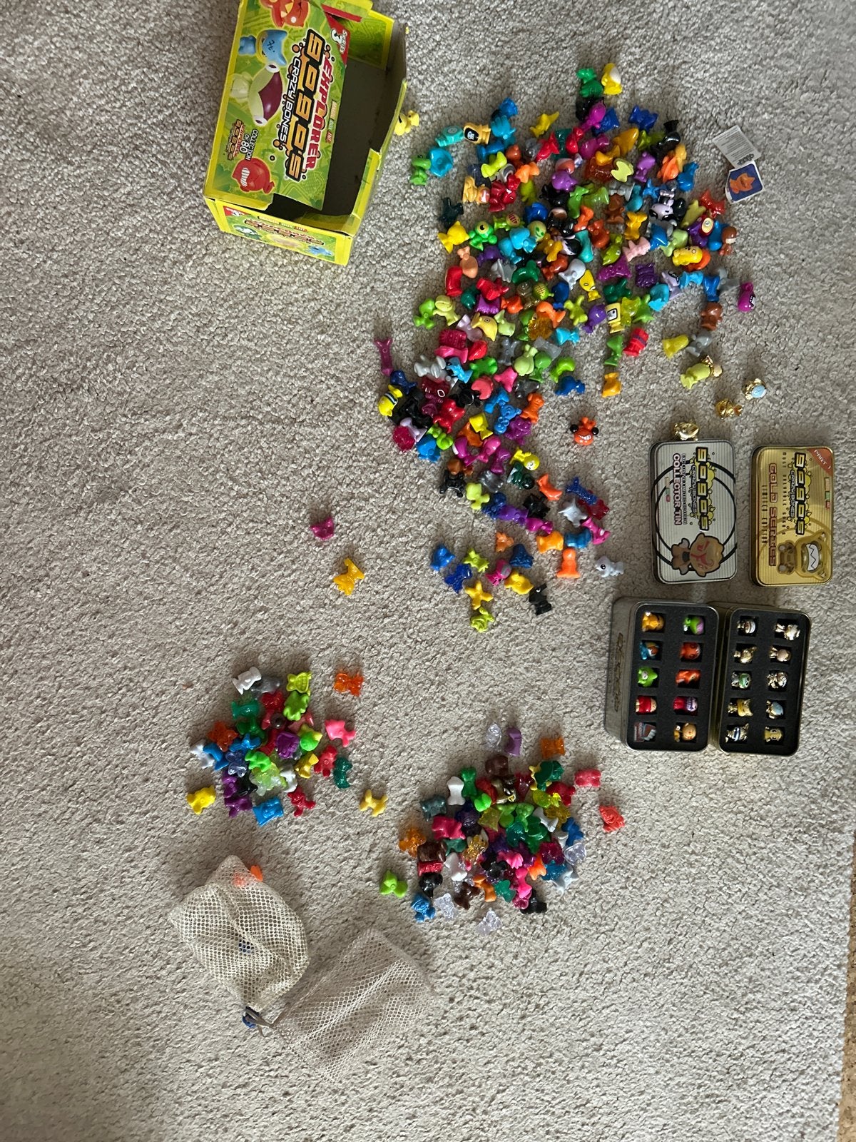 Grote verzameling Crazy Bones Gogo's met blikken en zakjes, Ophalen of Verzenden, Gebruikt, Jongen of Meisje
