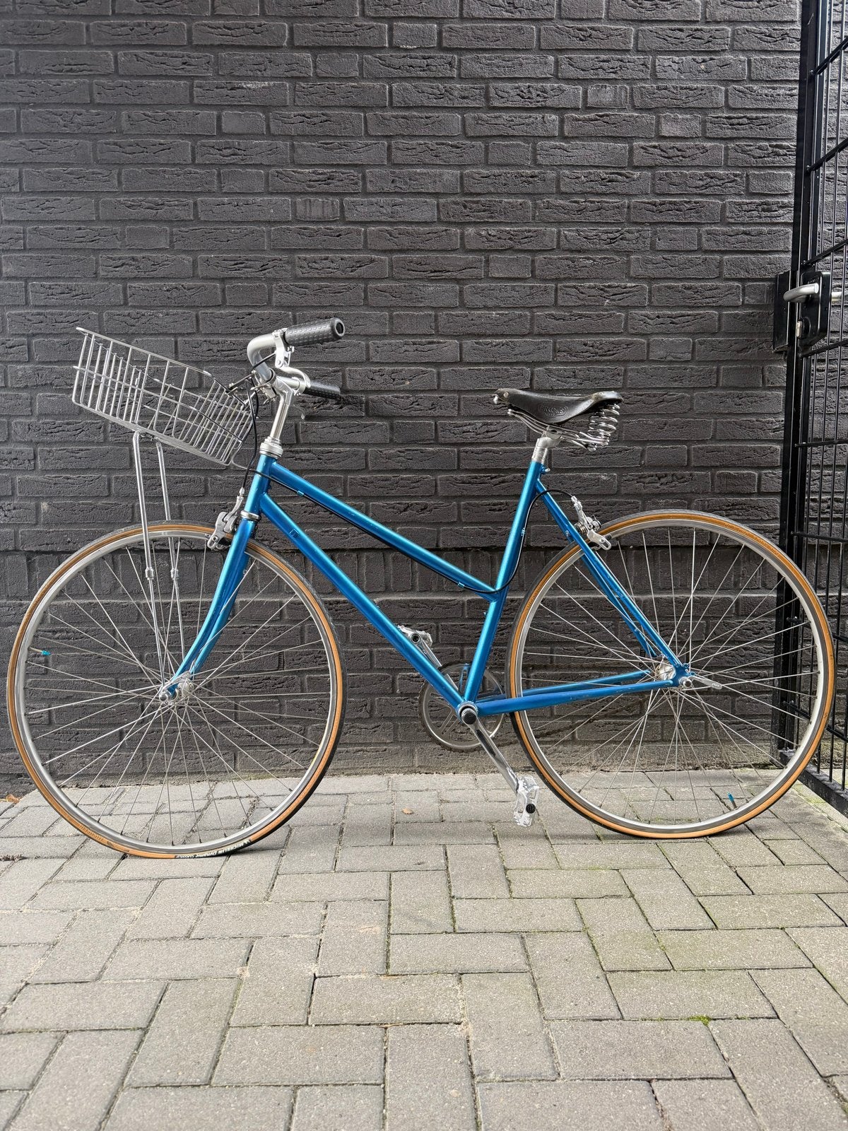 Retro single speed racefiets Koga frame custom made, Ophalen, Velgrem, Koga Miyata, Minder dan 10 versnellingen