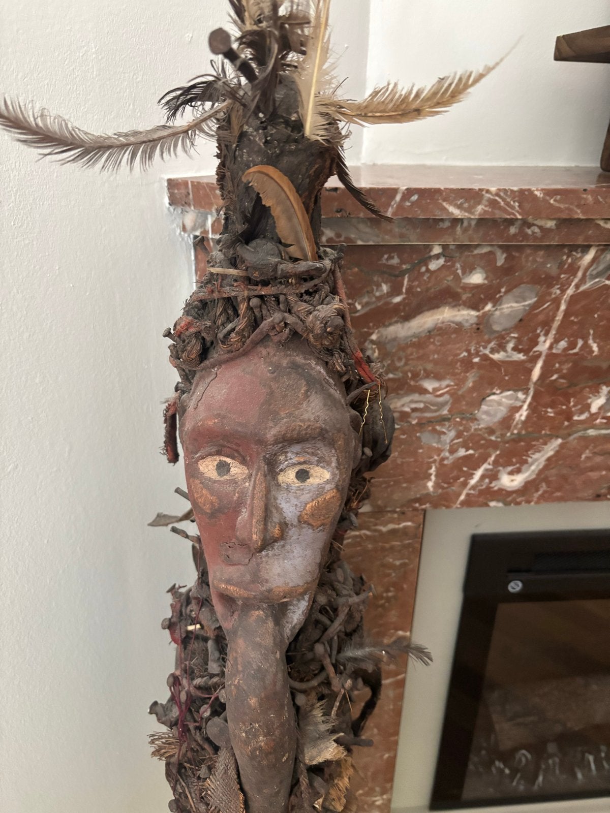 Afrikaanse Goading Doll uit Kameroen, ca. 60 cm hoog, Hout, Afrika, Handgemaakt, Ophalen of Verzenden