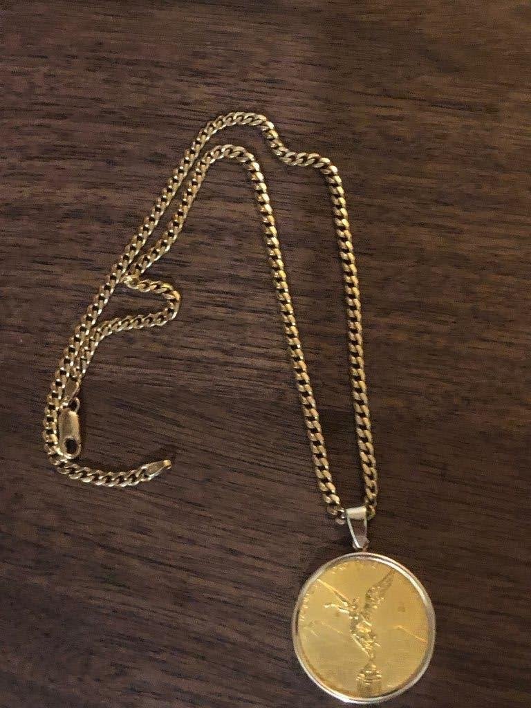 Munt hanger 1/2 Oz Libertad Reverse Proof +Gourmet collier, Ophalen, Noord-Amerika, Setje, Zilver