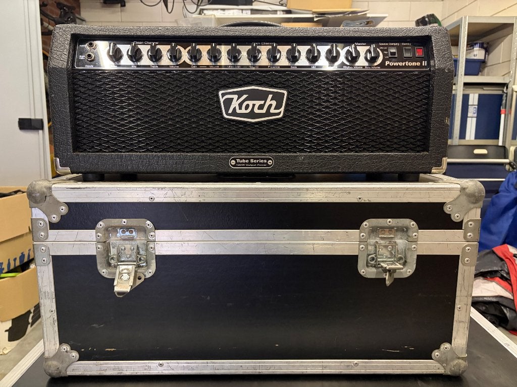 Koch Powertone II + cabinet, Ophalen, Gebruikt, Gitaar, 100 watt of meer
