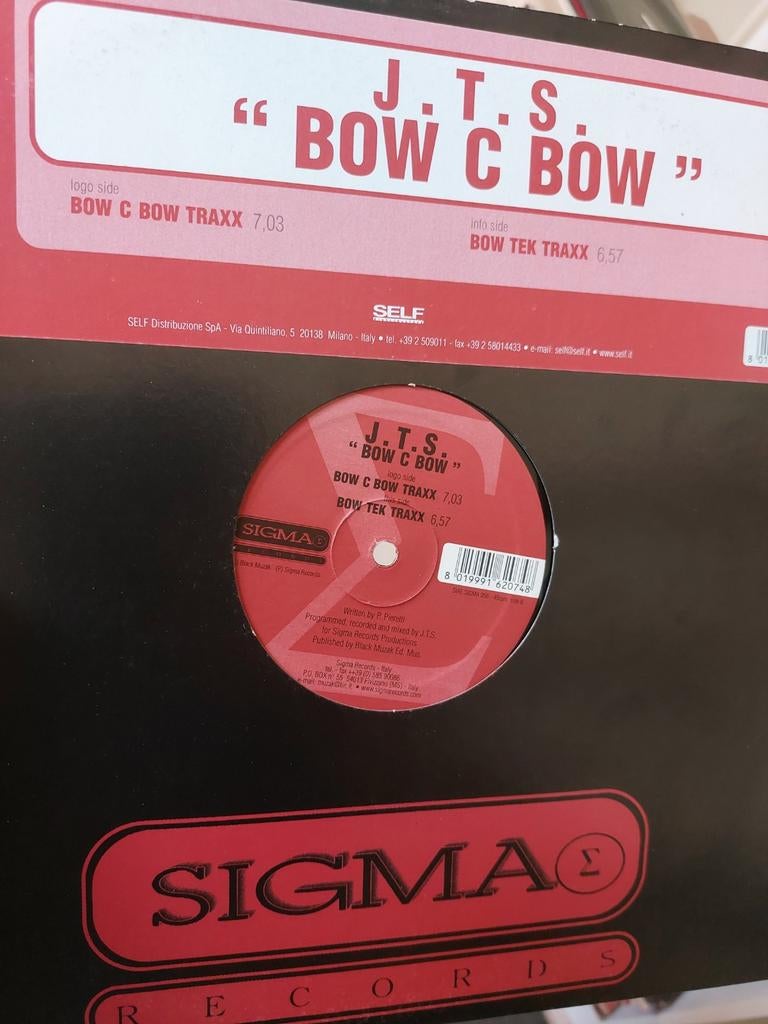 J.T.S. - Bow C Bow. 12", Ophalen of Verzenden, Gebruikt, 12 inch, Techno of Trance