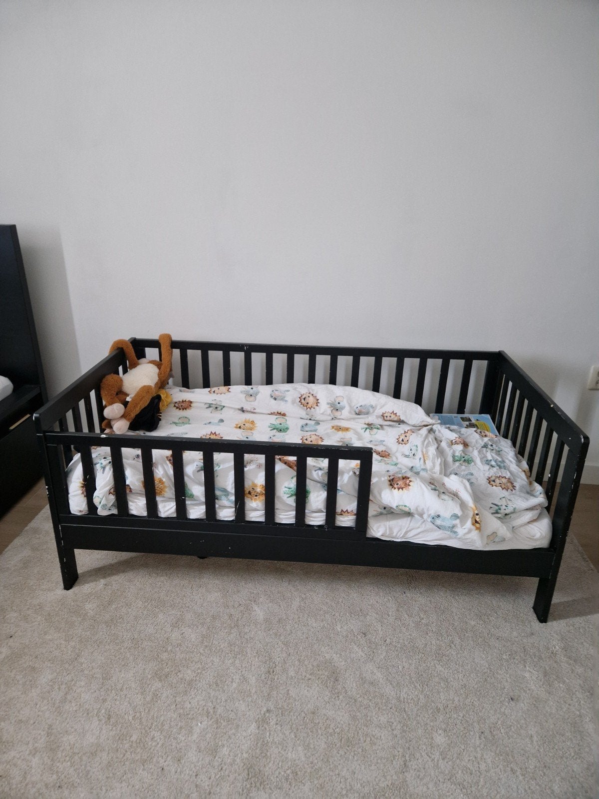 Peuterbed  petite amelie plume, Kinderen en Baby's, Kinderkamer | Bedden, Ophalen, Gebruikt, 70 tot 85 cm, 140 tot 160 cm
