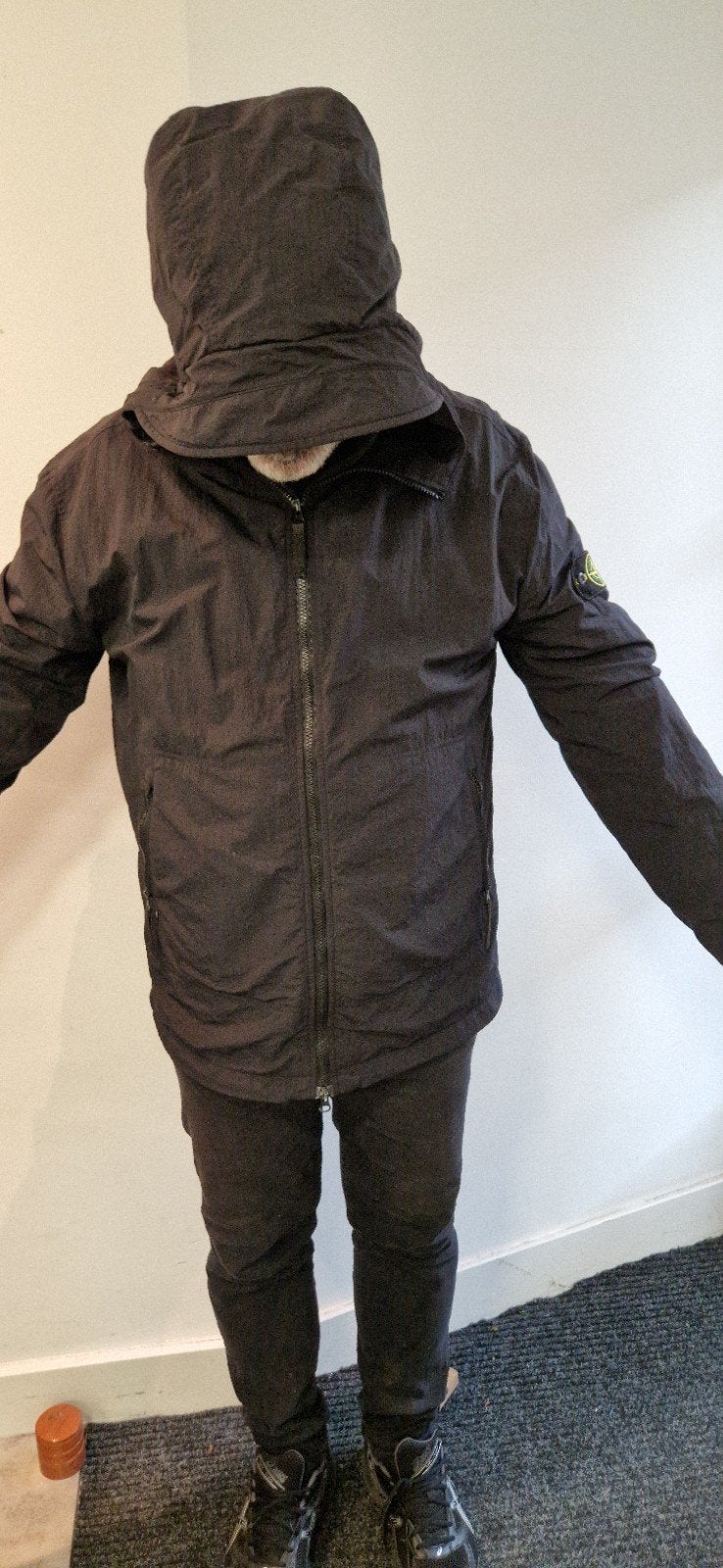 Stone Island Windjack Maat XXL - Zwart, Zwart, Maat 46/48 (XL) of groter, Ophalen of Verzenden, Gedragen