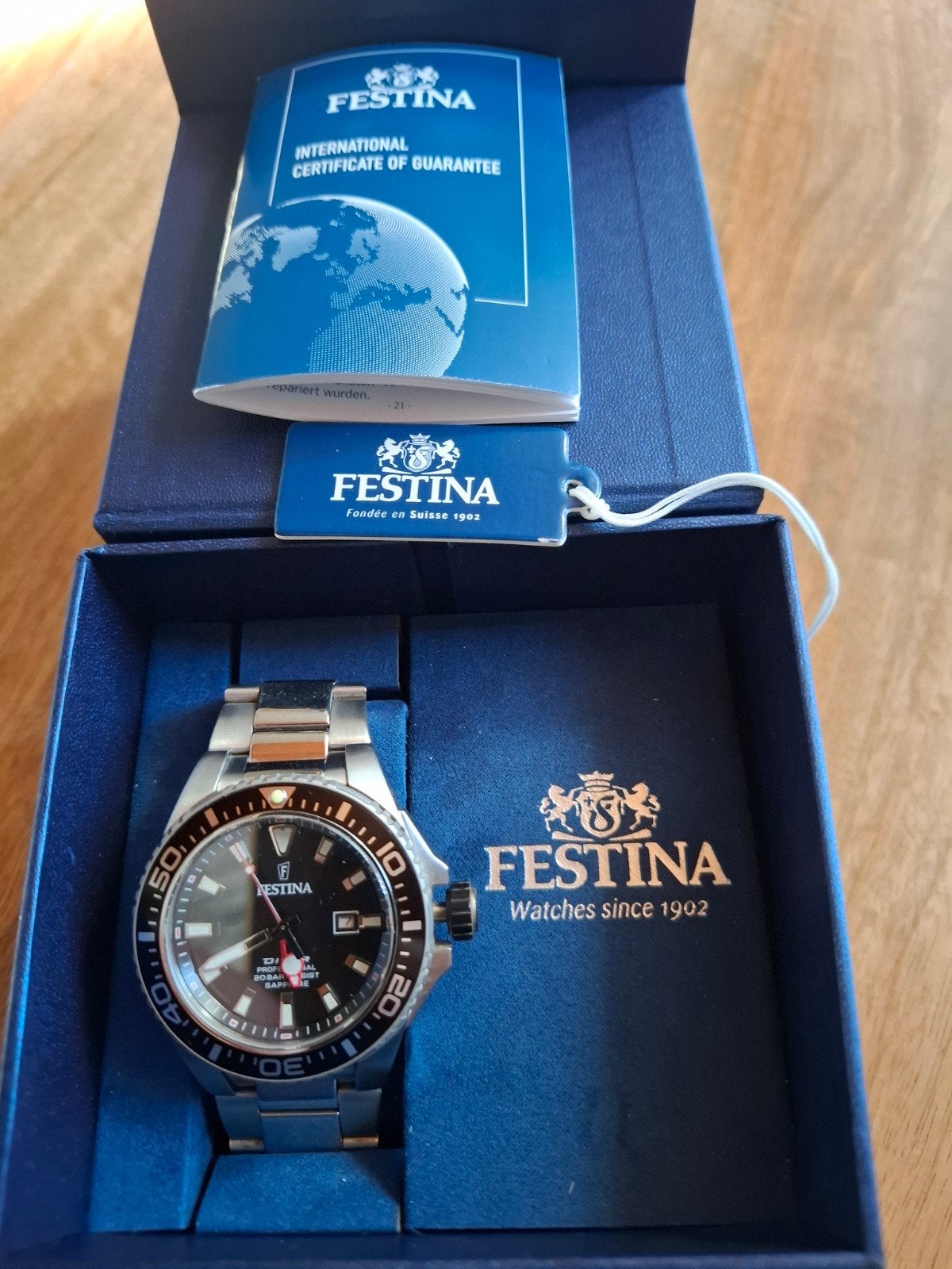 FESTINA F20663/3, Staal, Staal, Zo goed als nieuw, Ophalen