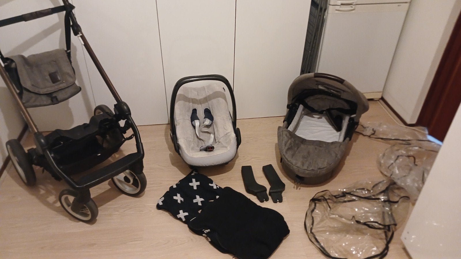 Kinderwagenset incl. Maxi-Cosi, z.g.a.n. met extra's, Ophalen, Zo goed als nieuw