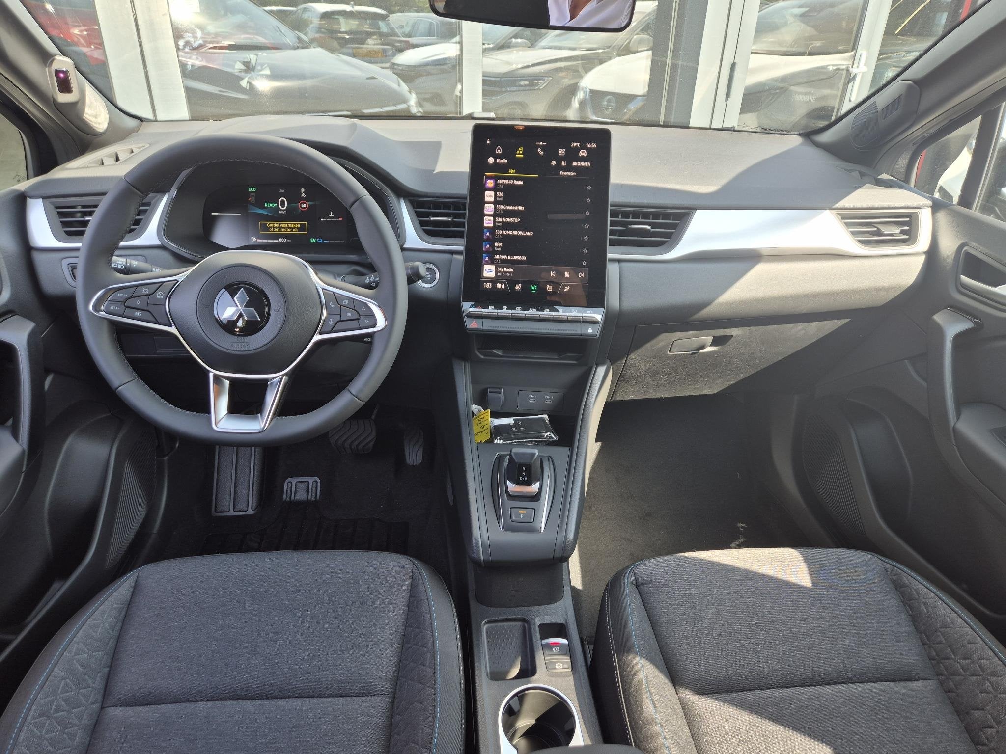 Mitsubishi ASX 1.8 HEV AT Intense | Black Edition | Demo |, Stof, 4 cilinders, Met garantie (alle), Automatische klimaatregeling