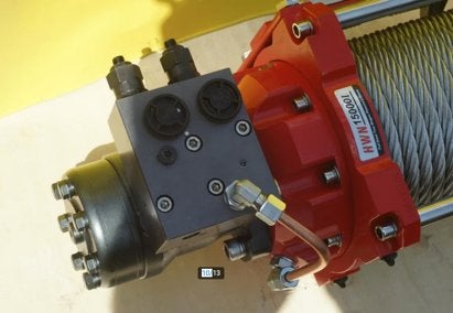 Foto 4 van Hydraulische lier 7 Ton KOMPAKT 26m 12mmkabel hydraul rem