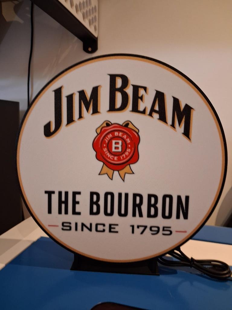 Lichtbak Jim Beam, Verzamelen, Merken en Reclamevoorwerpen, Ophalen of Verzenden, Nieuw, Lichtbak of (neon) lamp