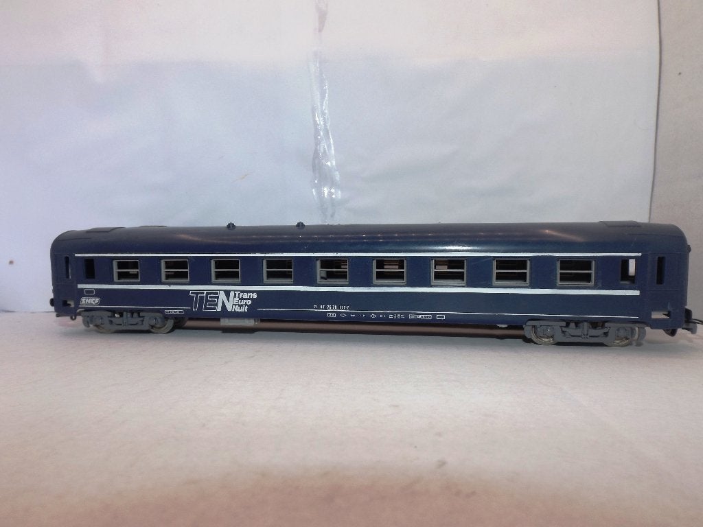 2 Jouef SNCF TEN wagons HO, Gebruikt, Gelijkstroom, Jouef, Wagon