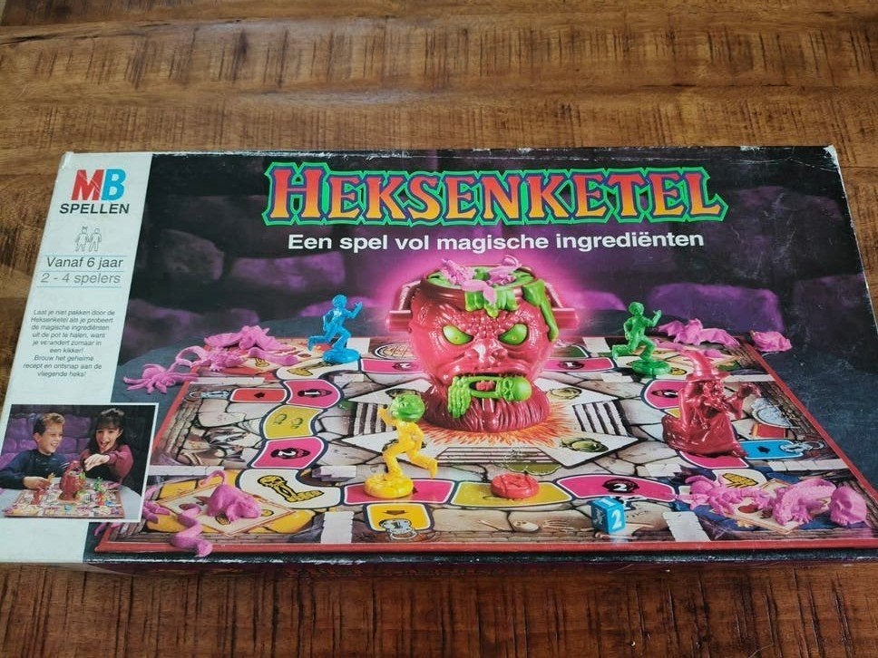 Heksenketel bordspel - in goede staat, Drie of vier spelers, Ophalen of Verzenden, Gebruikt, MB Spellen