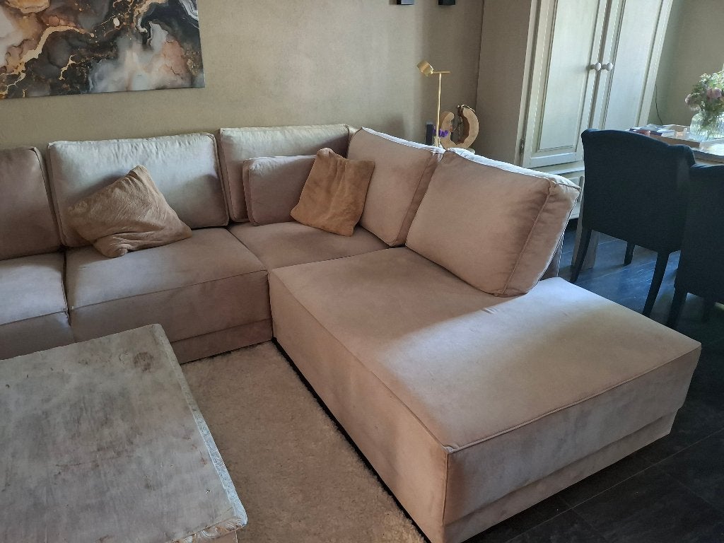Hoekbank, Huis en Inrichting, Banken | Bankstellen, Ophalen, 250 tot 300 cm, Gebruikt, Landelijk/chique