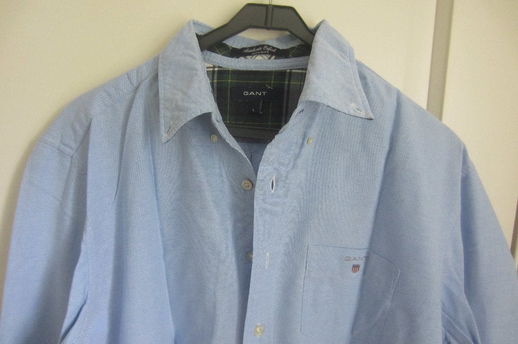 Gant overhemd - maat L - XL, Blauw, GANT, Ophalen of Verzenden, Zo goed als nieuw