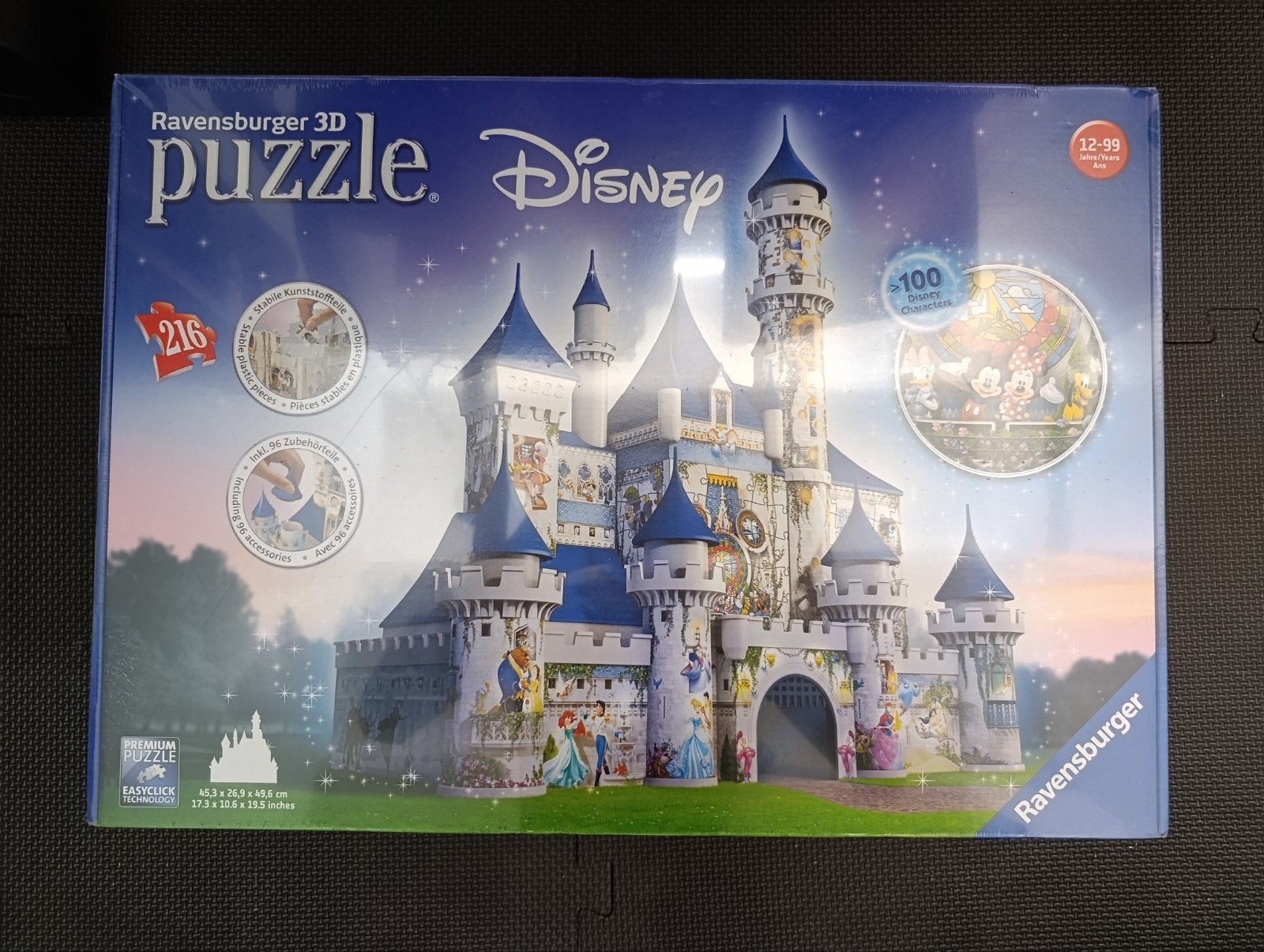 Ravensburger 3D Disney Kasteel Puzzel 216 stukjes, Hobby en Vrije tijd, Denksport en Puzzels, Ophalen, Nieuw