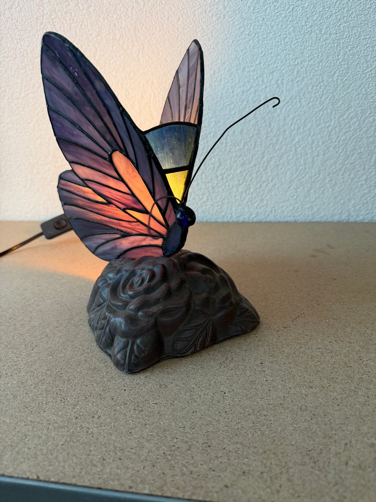Grote Tiffany stijl vlinder, Ophalen of Verzenden