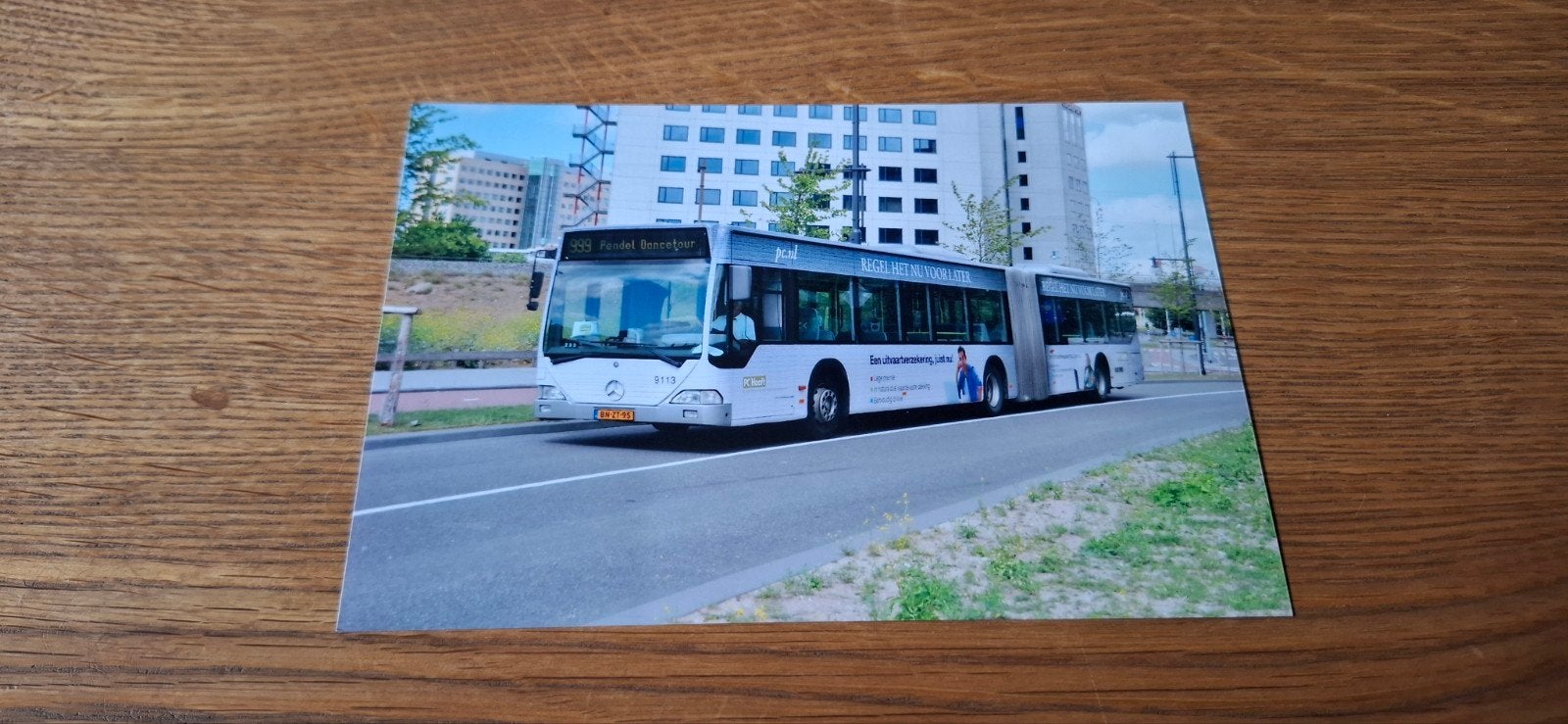 Bus foto Connexxion 9113 - Amsterdam 2013, Verzamelen, Spoorwegen en Tramwegen, Ophalen of Verzenden, Zo goed als nieuw, Bus of Metro
