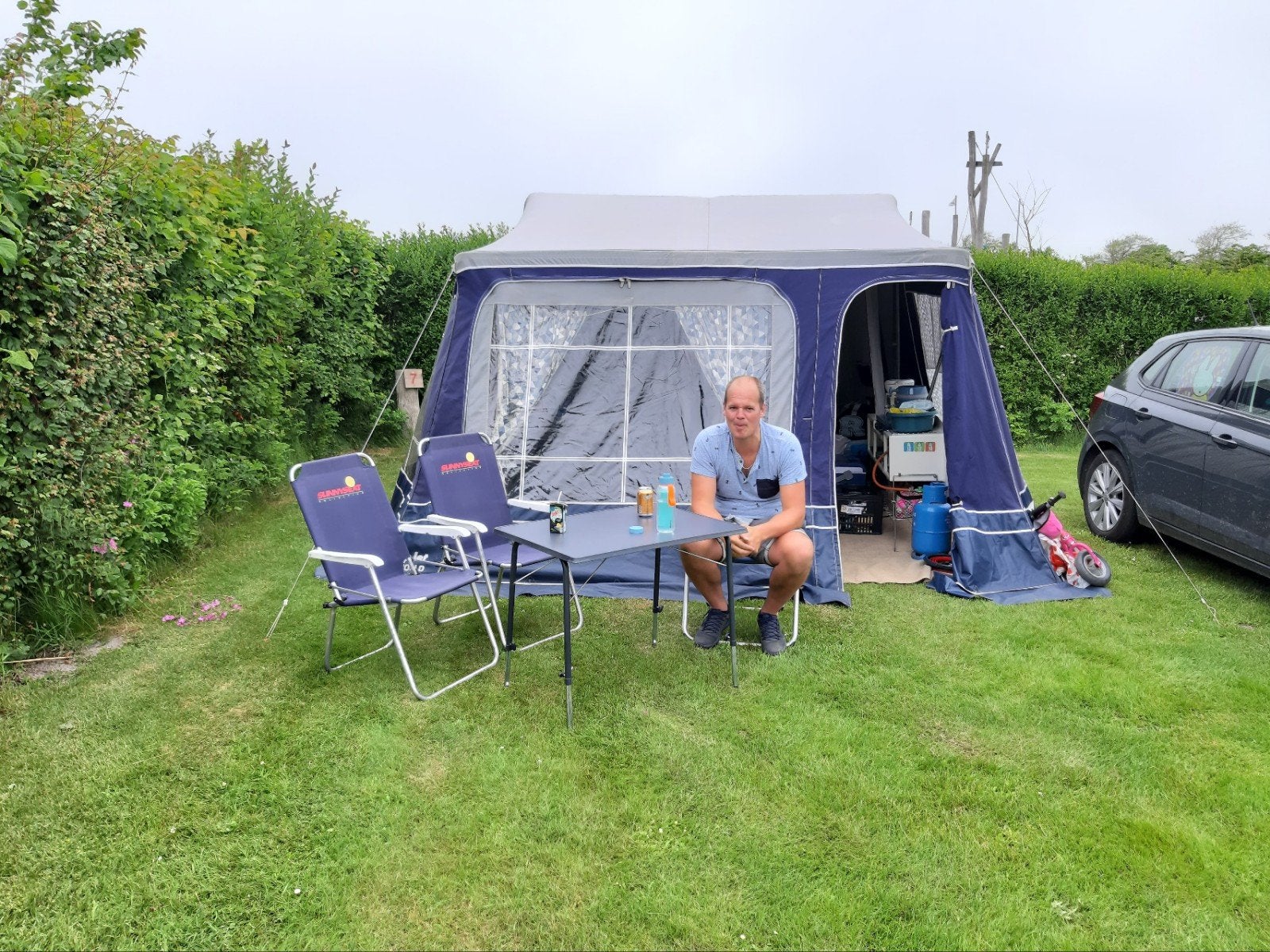 Camp-let Apollo  1,2,3 systeem. vouwwagen zonder accessoires, Caravans en Kamperen, Ophalen