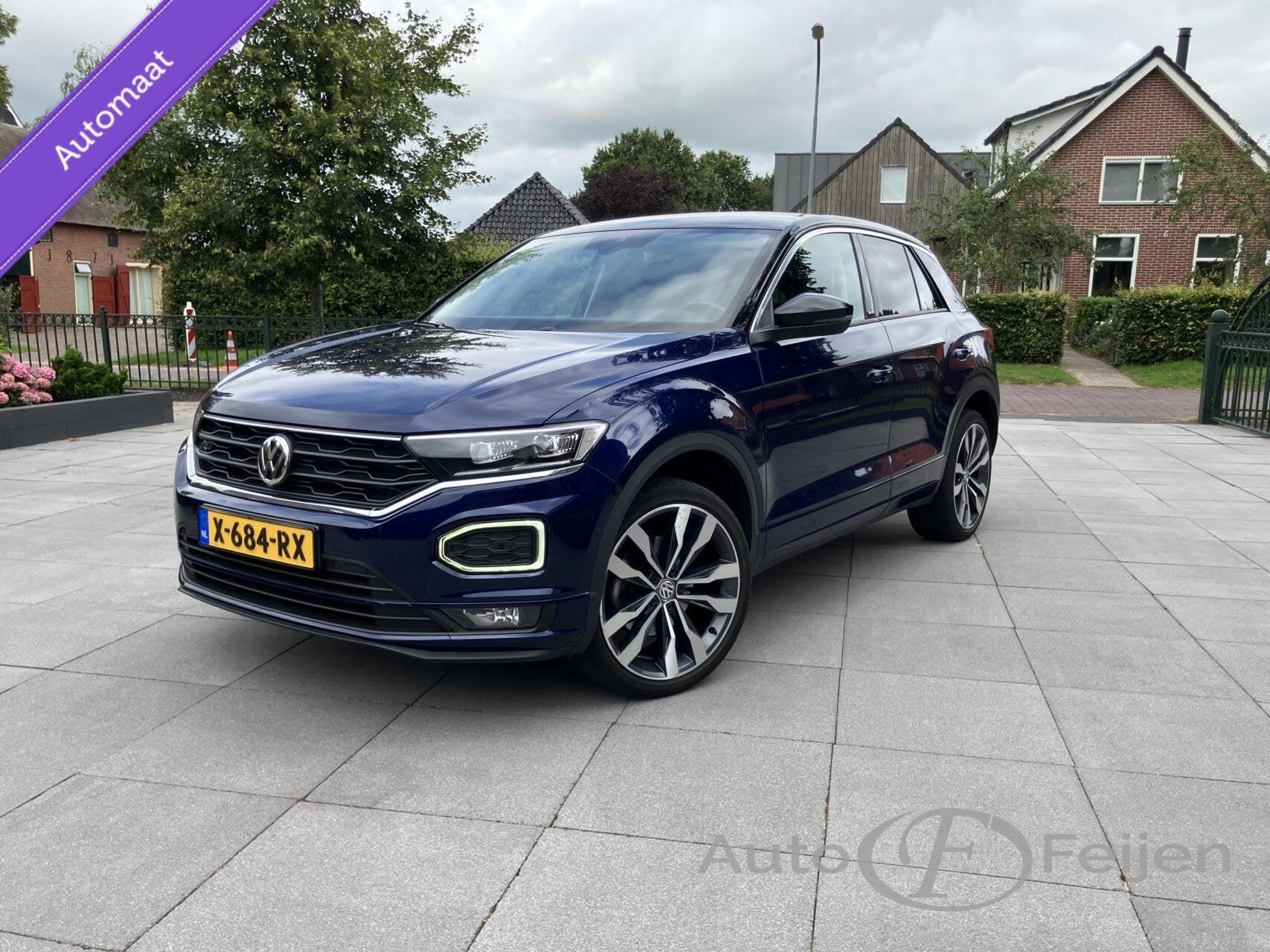 Volkswagen T-Roc 1.5 TSI DSG R-LINE UNITED , AFN HAAK , VIRT, Auto's, Volkswagen, Euro 6, 4 cilinders, Blauw, SUV of Terreinwagen
