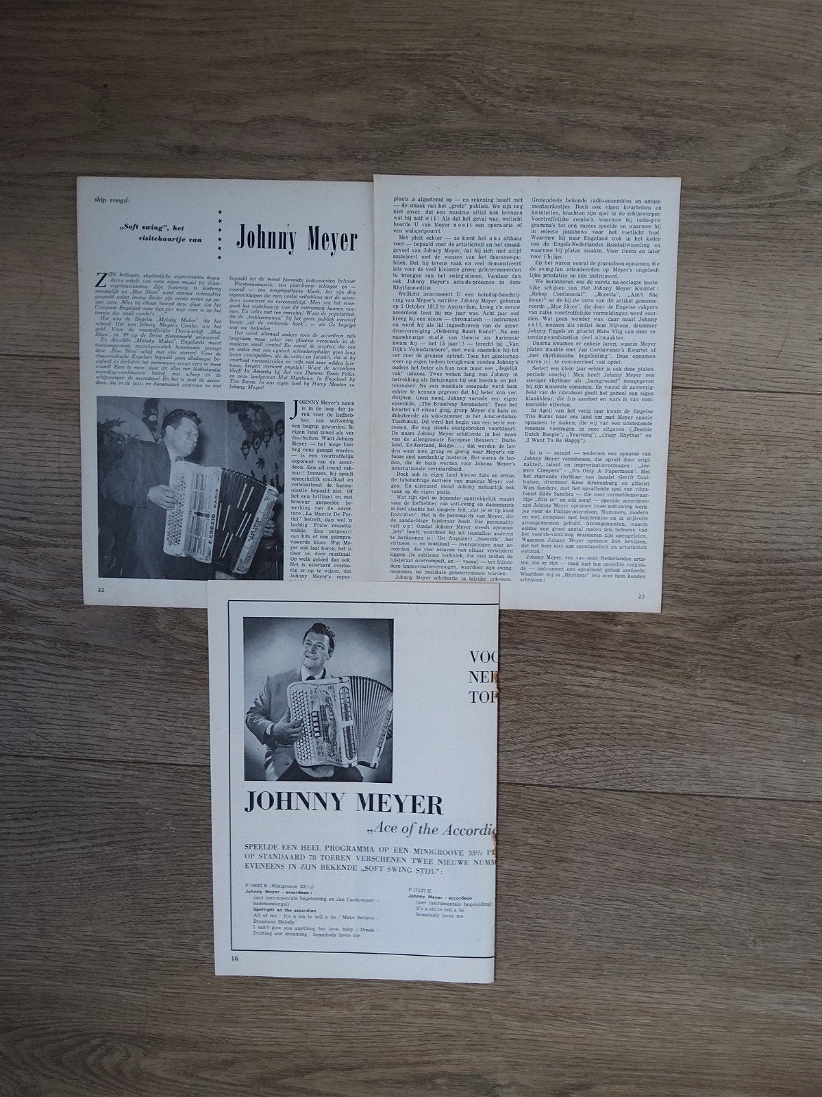 Johnny Meyer, Ophalen of Verzenden, Boek, Tijdschrift of Artikel