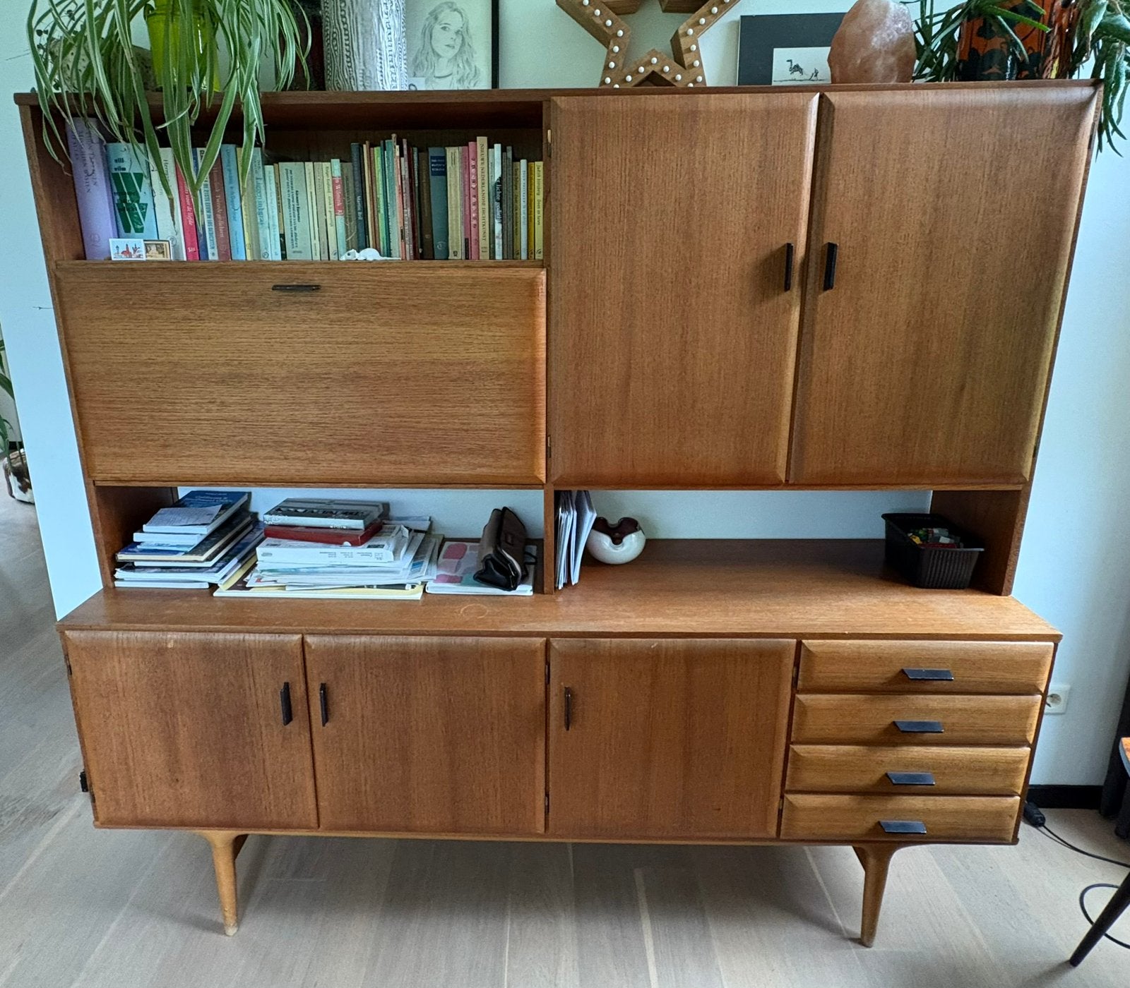 Grote mid century buffetkast door Pastoe?, Antiek en Kunst, Ophalen