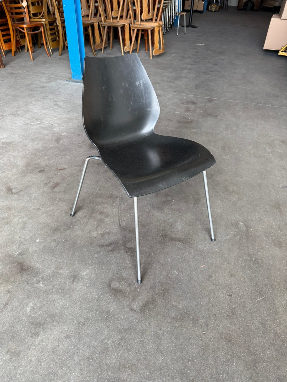 70 Kartell Maui stoelen stapelbaar, Kunststof, Gebruikt, Zwart, Ophalen of Verzenden