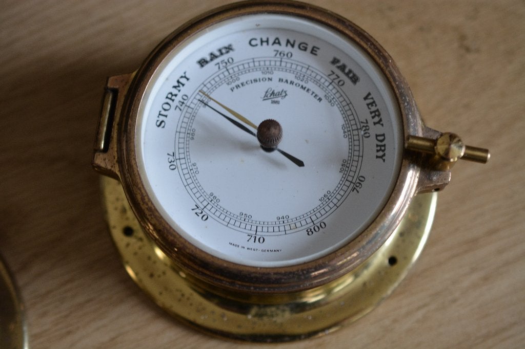 Schatz 1881 barometer en weerstation in goede staat, Audio, Tv en Foto, Ophalen of Verzenden, Gebruikt, Barometer
