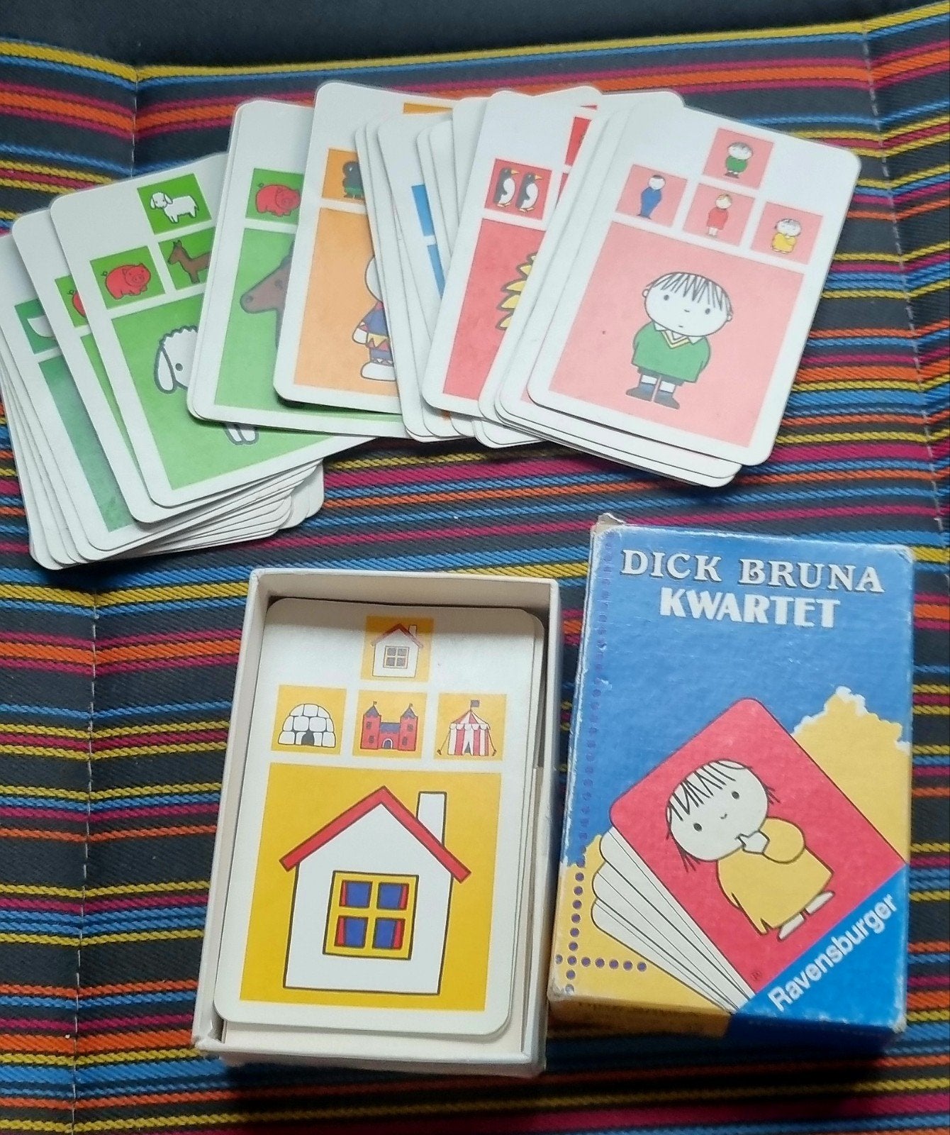 Vintage Dick Bruna kwartet, Verzenden, Gebruikt