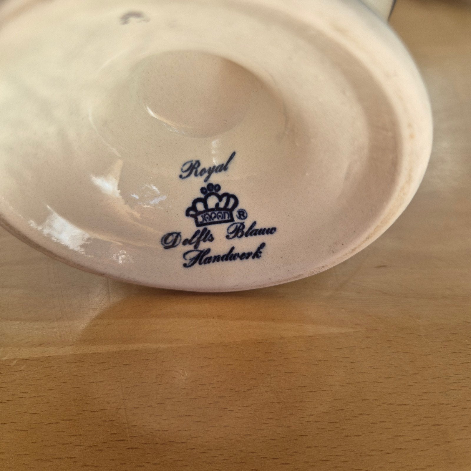 Royal Delft Blauw Handwerk Pot met Deksel - 20 cm, Antiek en Kunst, Ophalen of Verzenden
