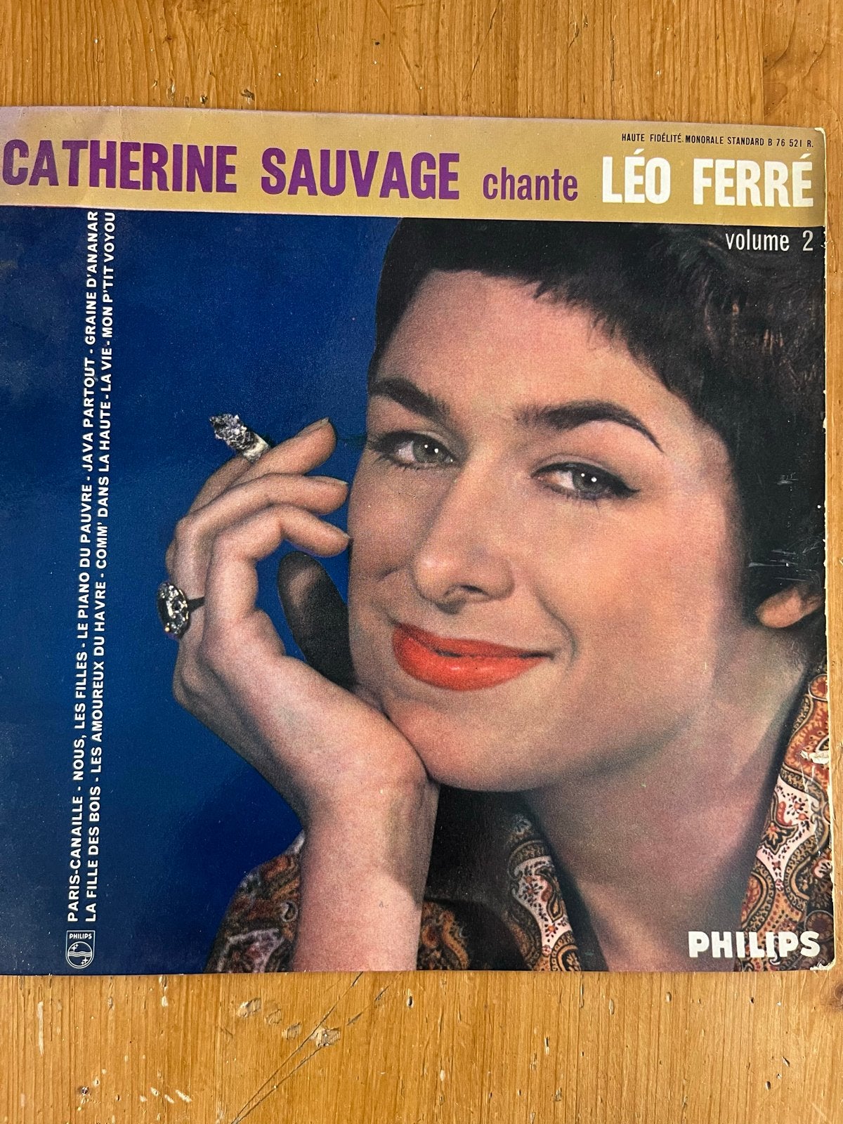 Catherine Sauvage chante Léo Ferré (vol. 2) - 10 inch vinyl, Ophalen of Verzenden, Gebruikt, 10 inch, Overige genres