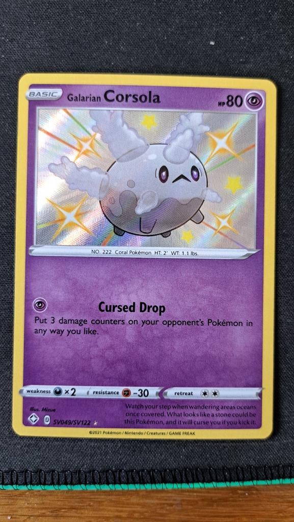 Galarian Corsola Shing Fates Shiny Vault SHF SV 49 Pokémon, Verzenden, Nieuw, Losse kaart, Foil