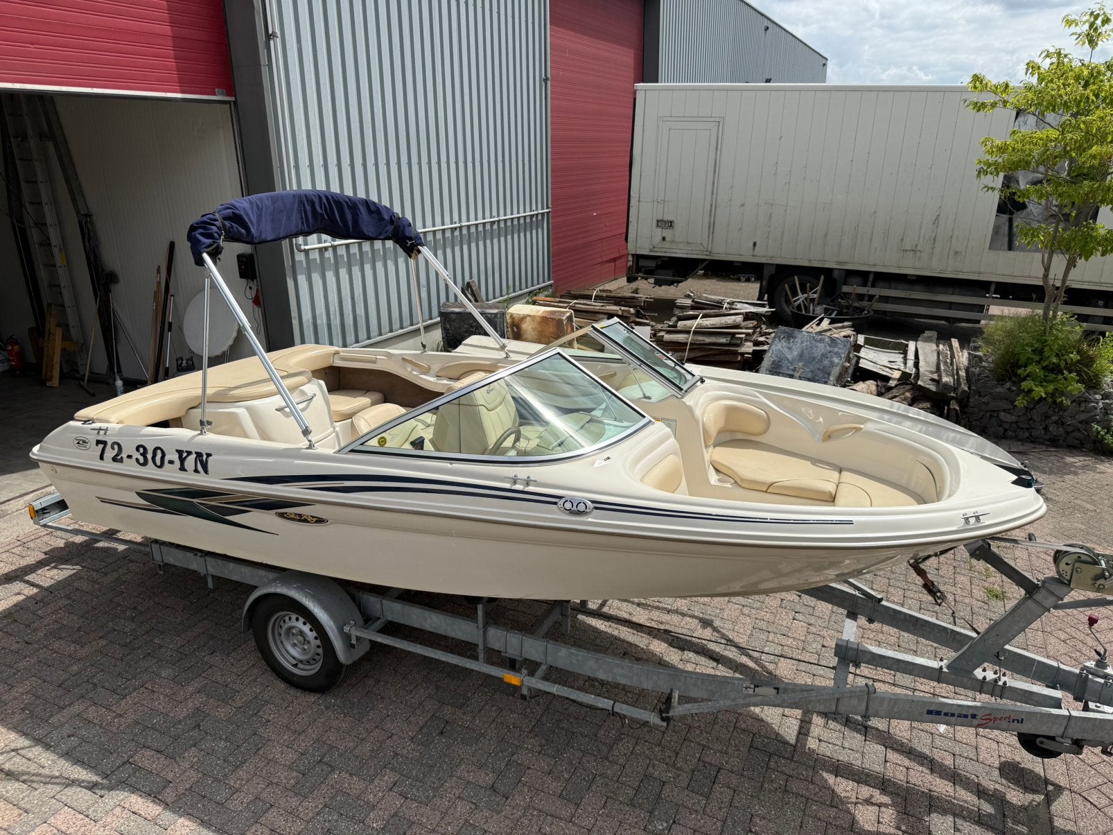 Searay 180 - Mercruiser - Kalf trailer, Watersport en Boten, Ophalen, Gebruikt, Binnenboordmotor, 120 tot 200 pk