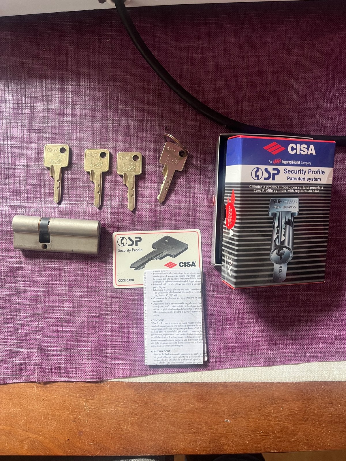 CISA cilinderslot met speciale sleutels, Ophalen of Verzenden