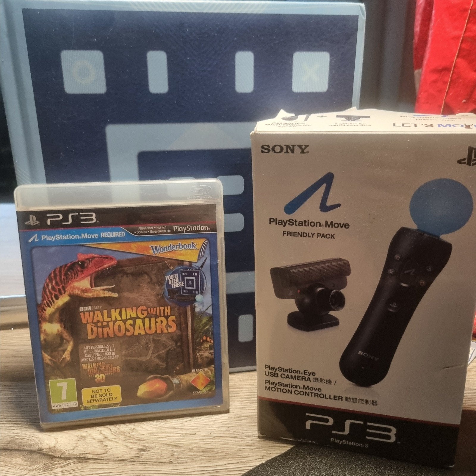 PS3 Wonderbook: Walking with Dinosaurs + Move Friendly Pack, 1 speler, Zo goed als nieuw, Vanaf 7 jaar, Ophalen