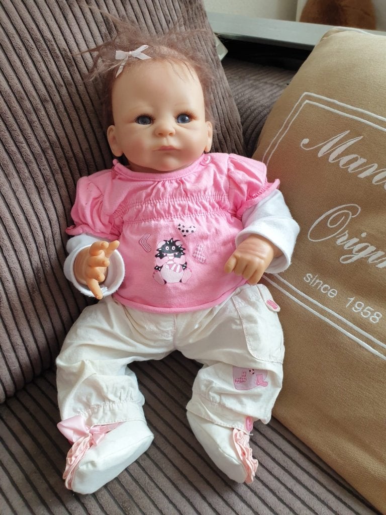 Tasha Edenholm reborn doll, Ophalen of Verzenden, Zo goed als nieuw, Babypop, Levensecht of Reborn