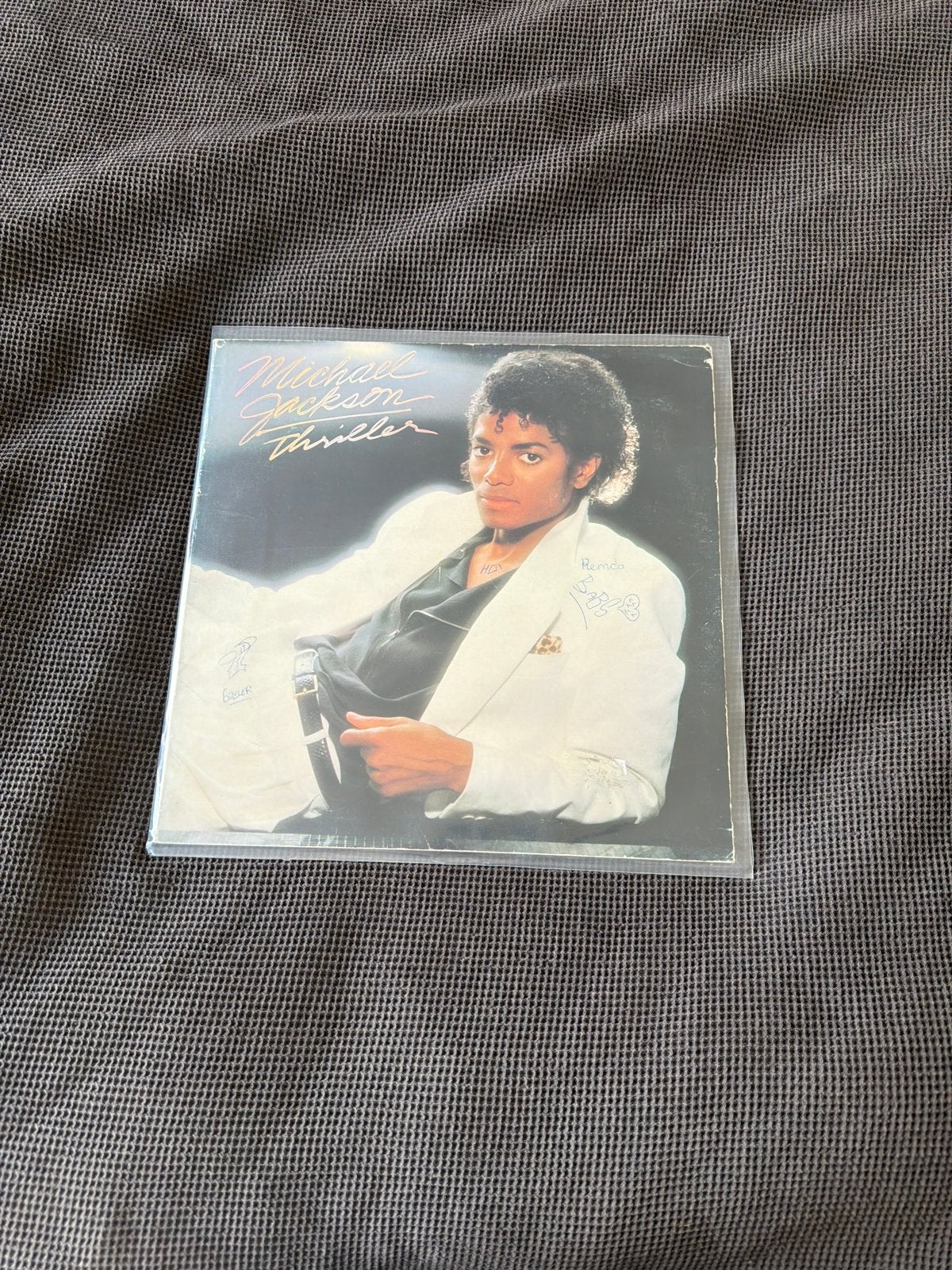 Michael Jackson - Thriller LP (beschadigde hoes), LP, Gebruikt, Pop, Ophalen of Verzenden