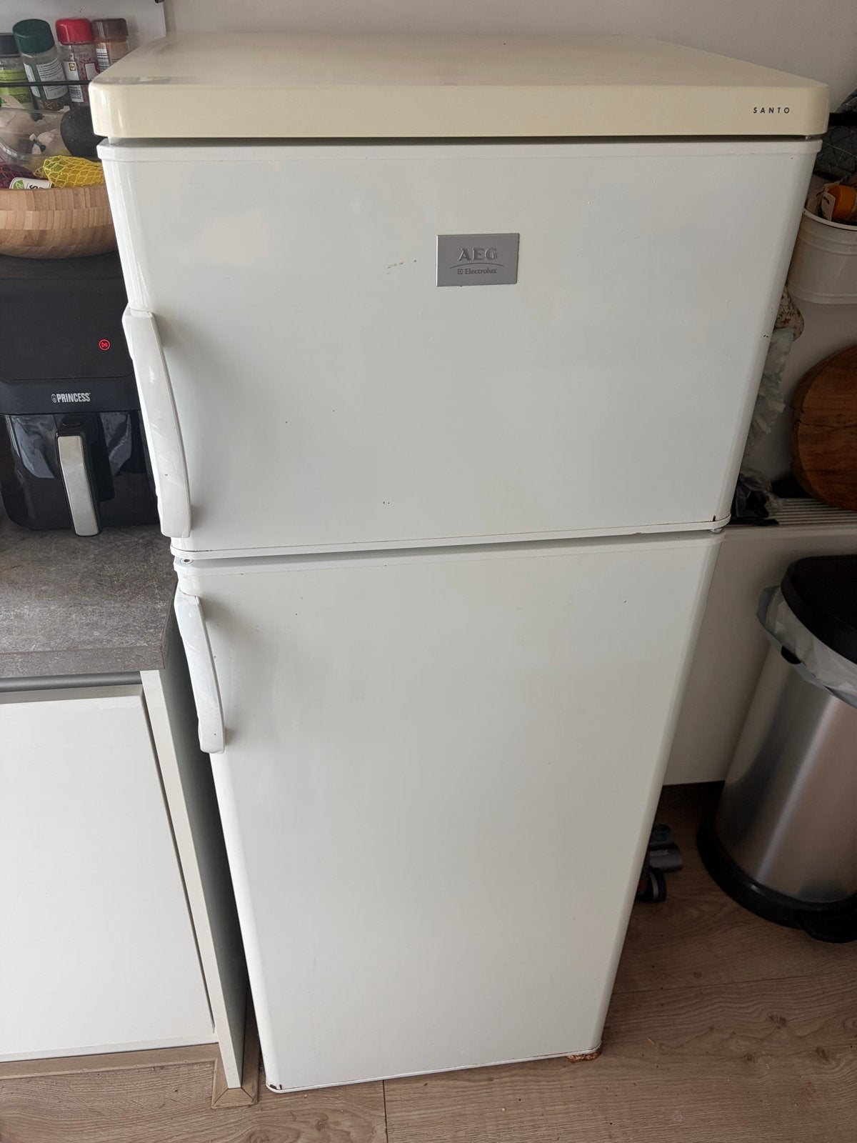 AEG koelkast met vriezer, Ophalen, Gebruikt, 200 liter of meer, Met aparte vriezer