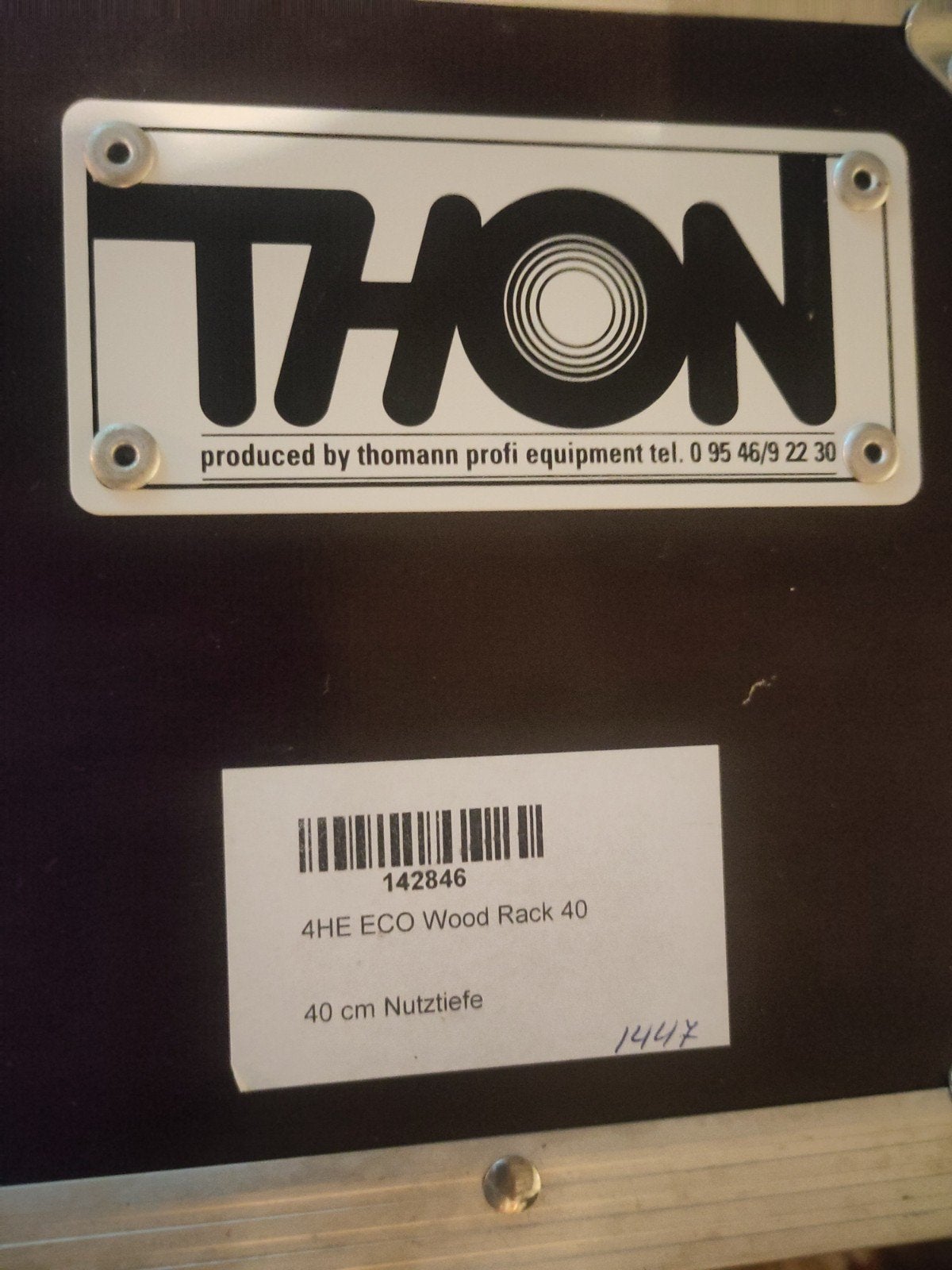 19 inch case Thon 4HE ECO Wood Rack 40 - Robuuste Rackcase, Muziek en Instrumenten, Ophalen of Verzenden, Gebruikt, Overige instrumenten