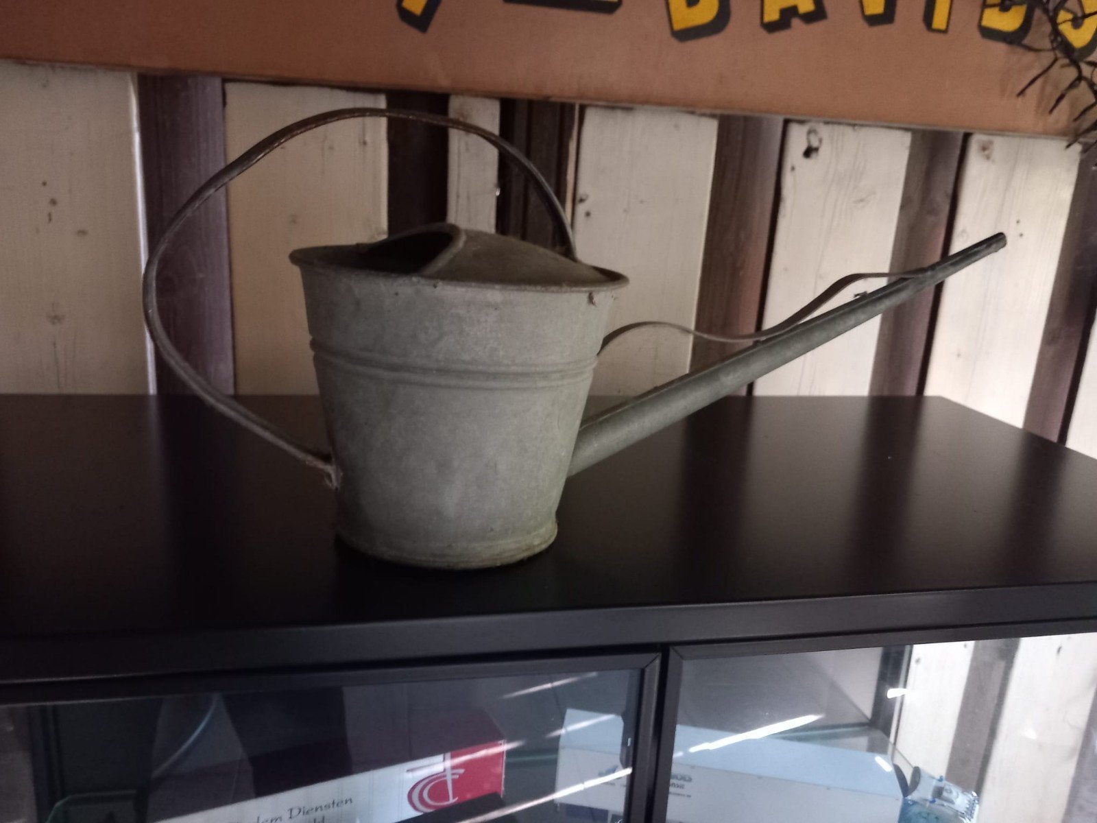 Ouderwetse metalen plantengieter - Vintage look, Ophalen of Verzenden, Gebruikt, Metaal